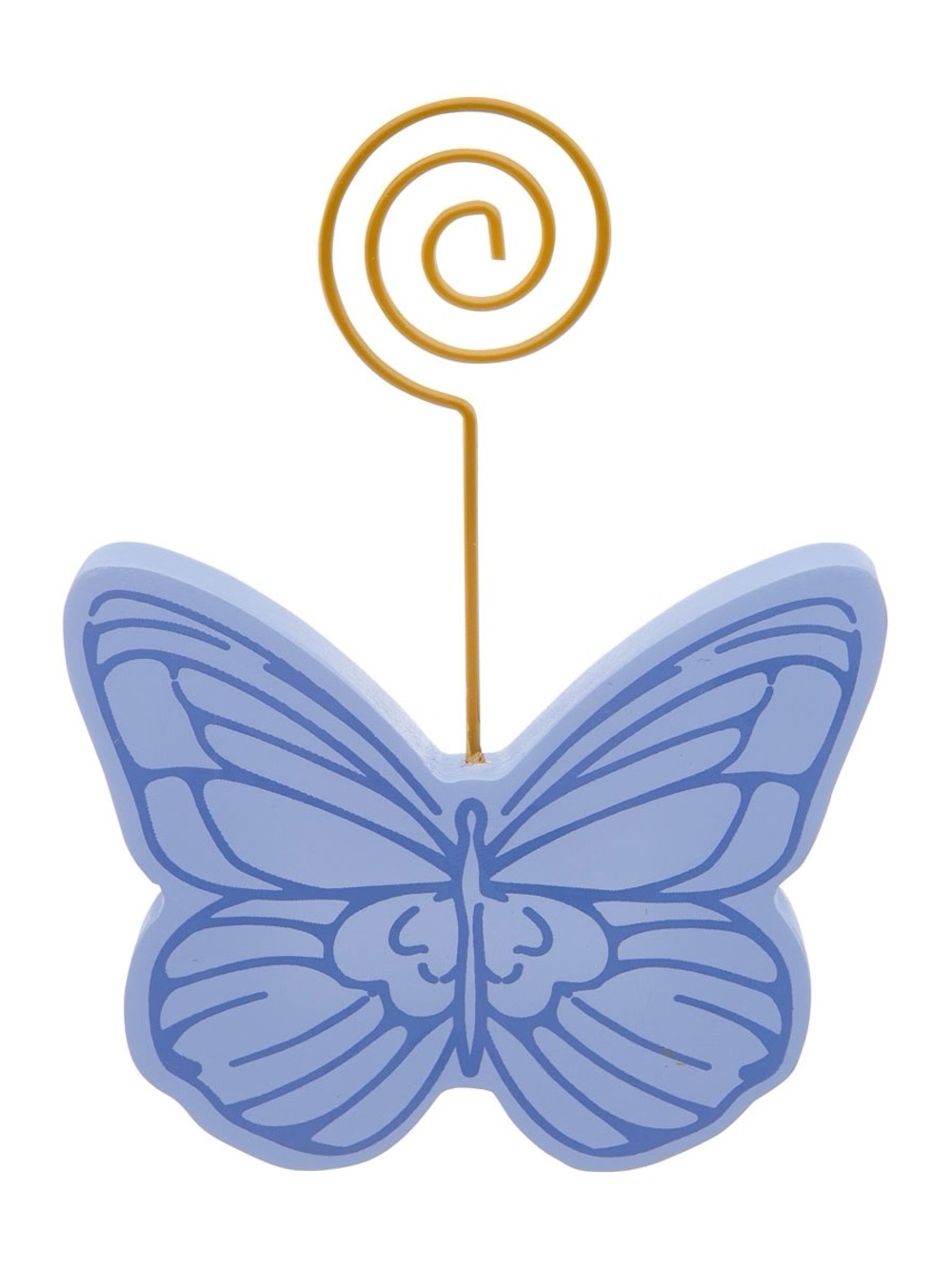 Dolly Parton Lavender Butterfly Tabletop Memo/Photo Holder with Gold Spiral Clip